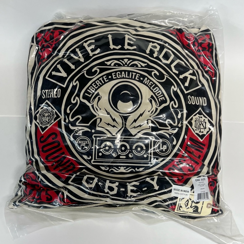 OBEY Vive Le Rock Pillow